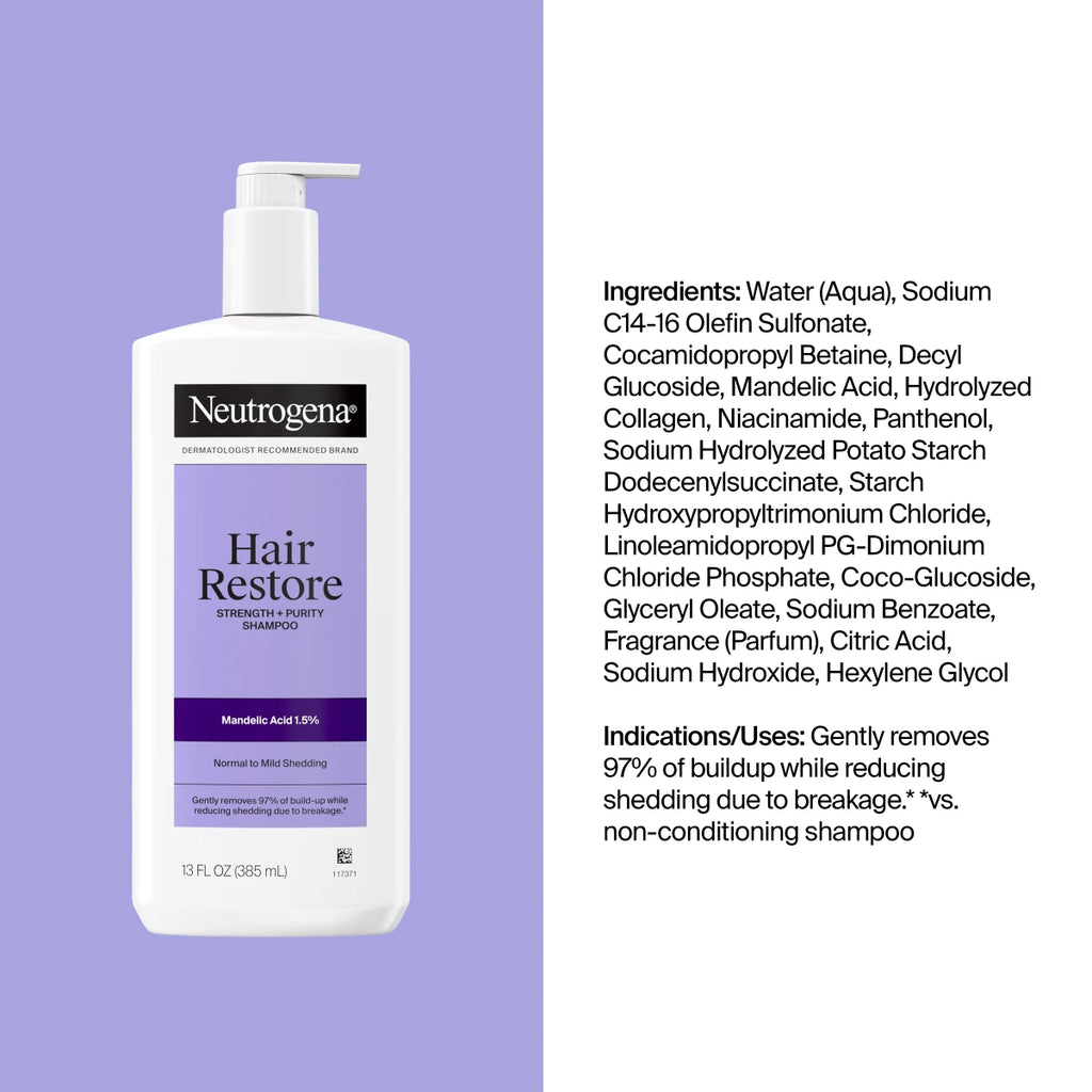 Neutrogena® Hair Restore Strength + Purity Shampoo product image 8