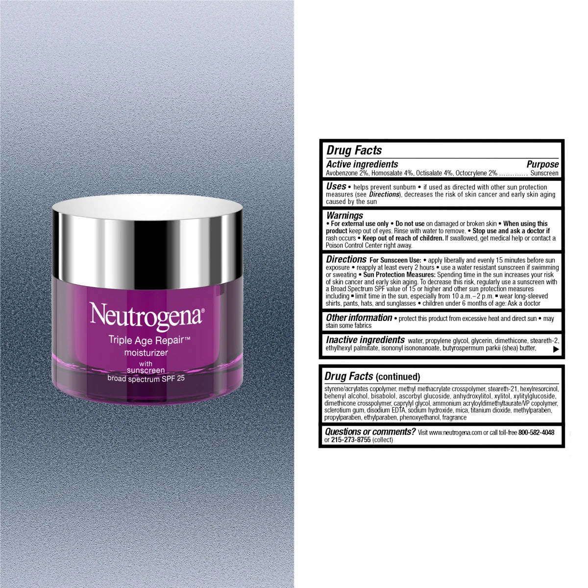 Neutrogena® Triple Age Repair Moisturizer SPF 25 product image 7