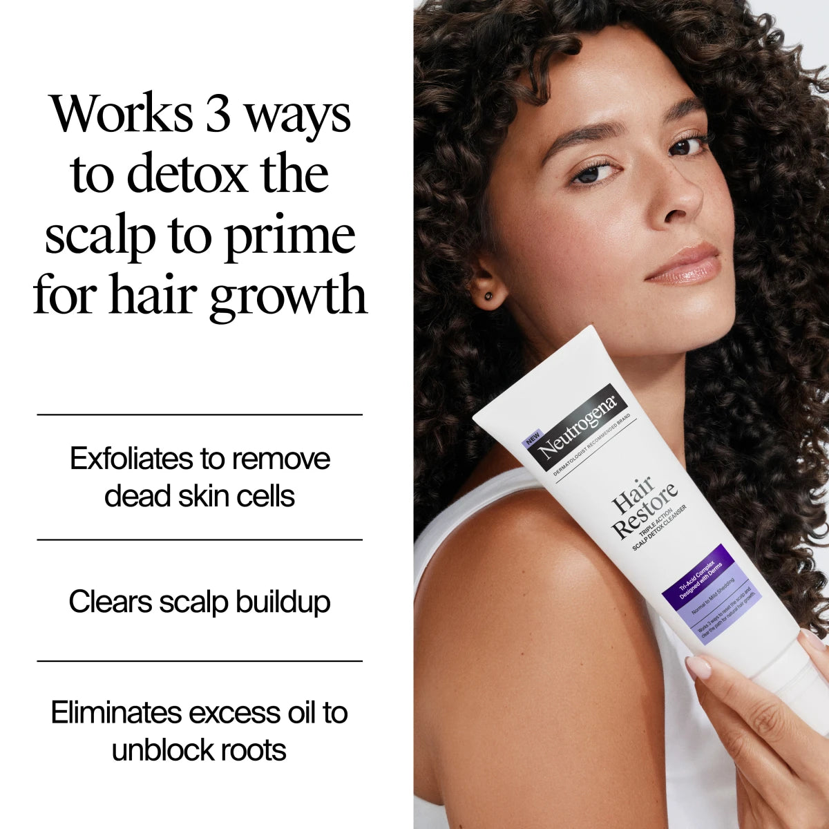 Neutrogena® Hair Restore Triple Action Scalp Detox Cleanser product image 2