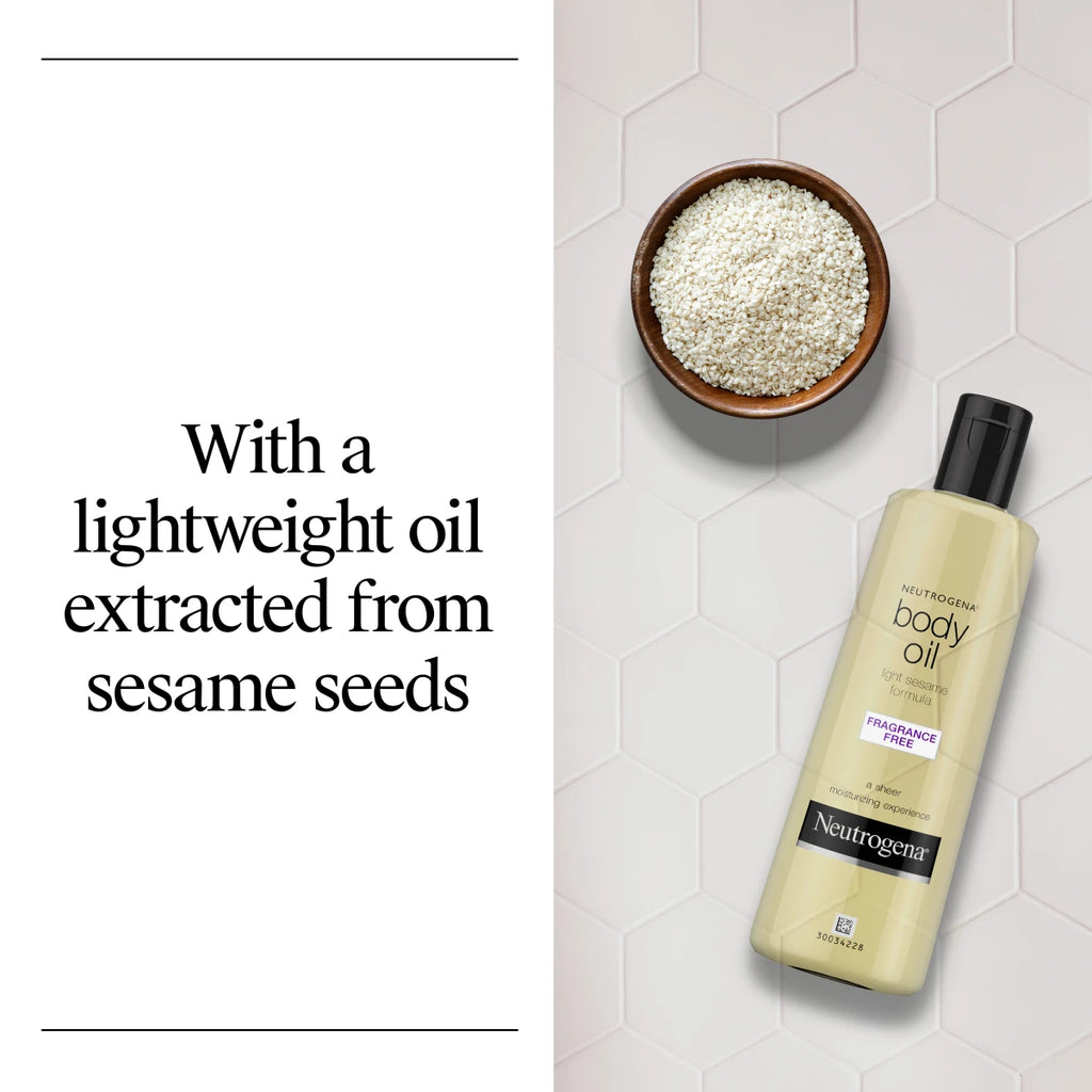 Neutrogena® Body Oil, Light Sesame Formula, Fragrance Free product image 4
