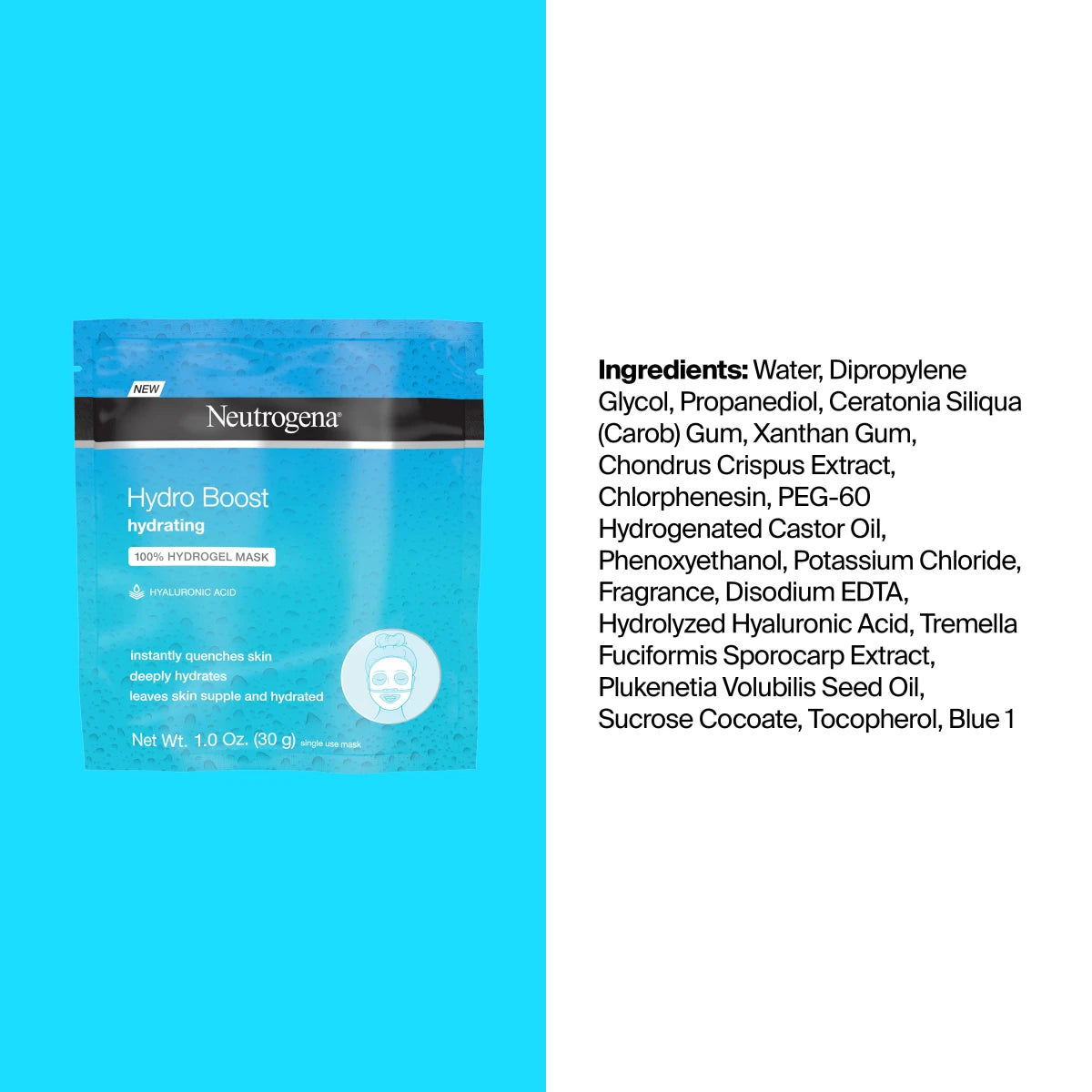 Neutrogena® Hydro Boost Hydrating 100% Hydrogel Mask product image 8