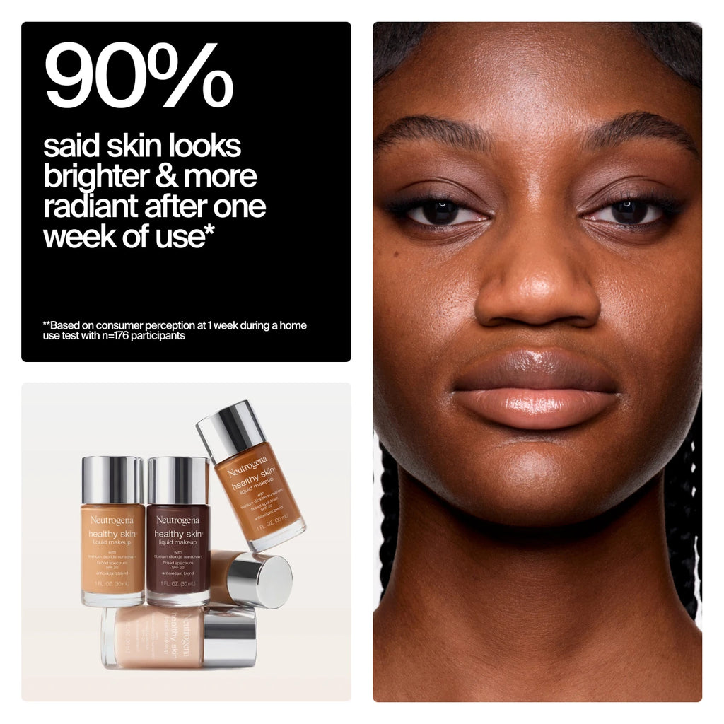 Neutrogena® Healthy Skin Liquid Makeup Broad Spectrum SPF 20, 550C Walnut product image 5