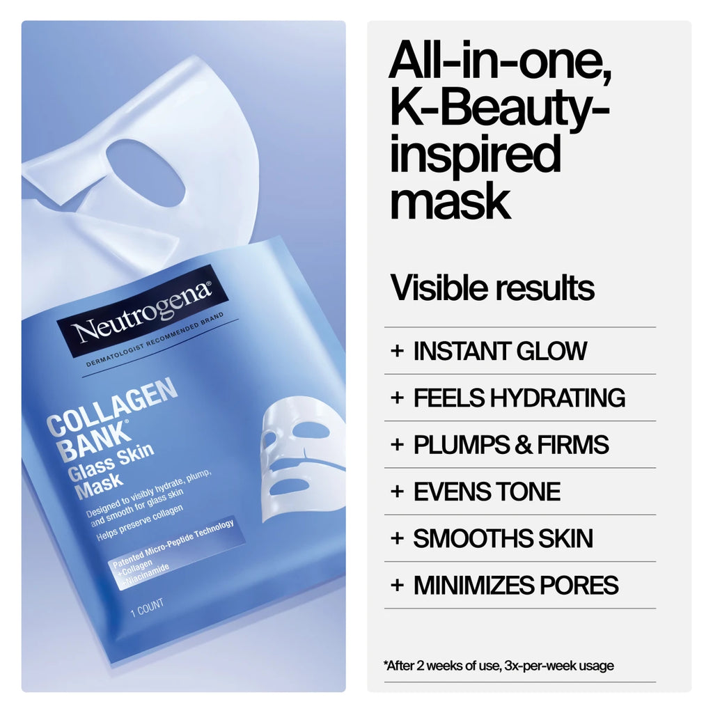Neutrogena® Collagen Bank Glass Skin Mask product image 3
