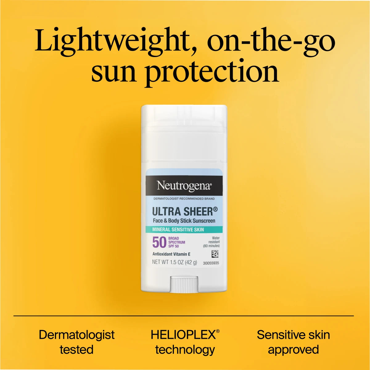 Neutrogena® Ultra Sheer Mineral Face & Body Stick SPF 50. product image 3