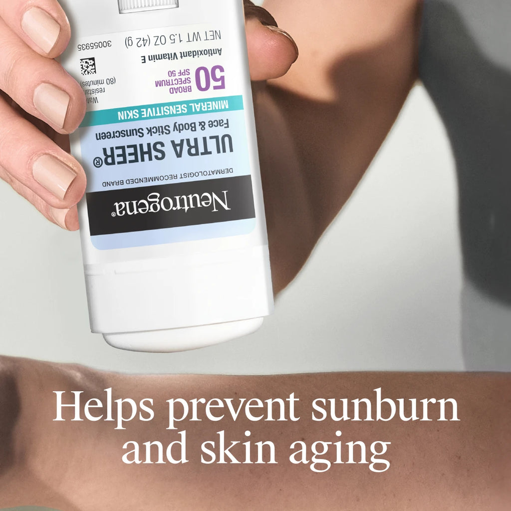 Neutrogena® Ultra Sheer Mineral Face & Body Stick SPF 50. product image 4