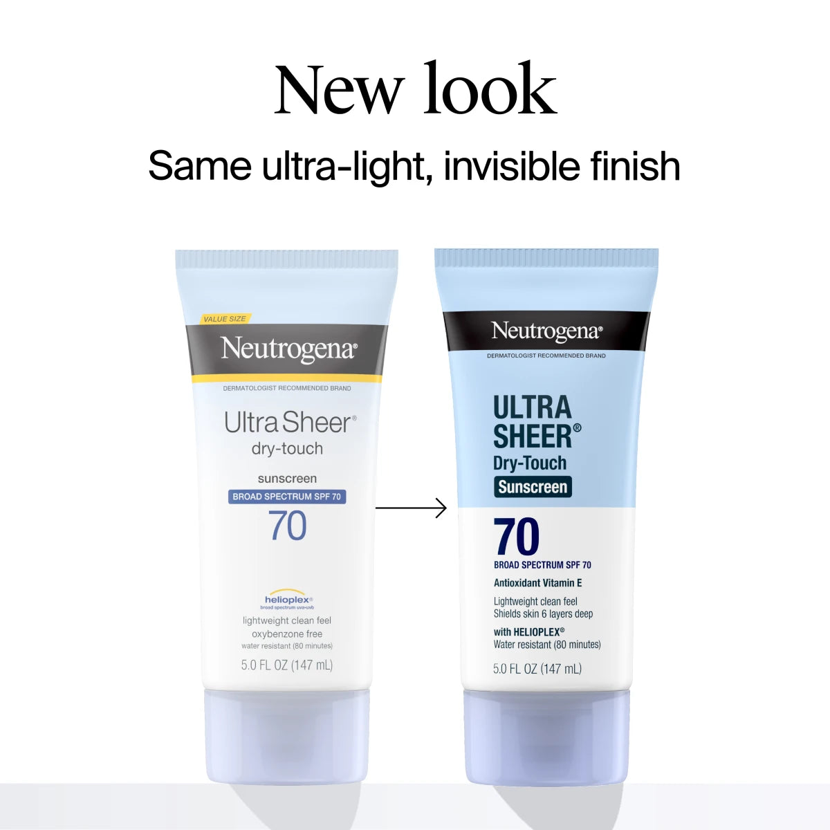 Neutrogena® Ultra Sheer Dry-Touch Sunscreen Lotion Broad Spectrum SPF 70 product image 2