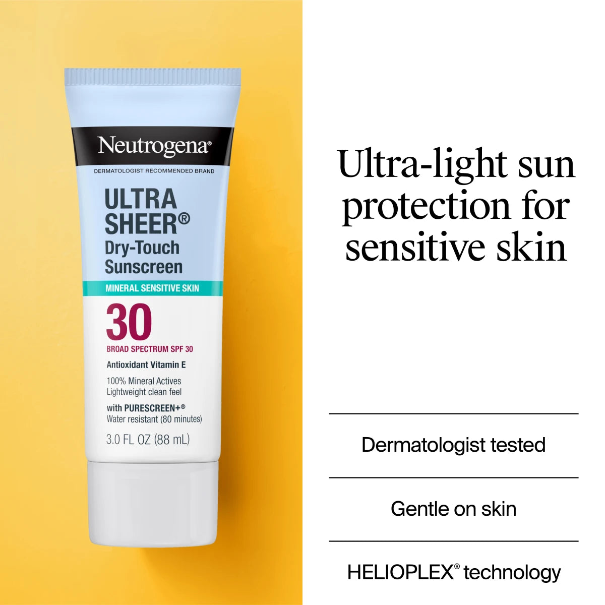 Neutrogena® Mineral Ultra Sheer Dry-Touch SPF 30 Sunscreen Lotion product image 3