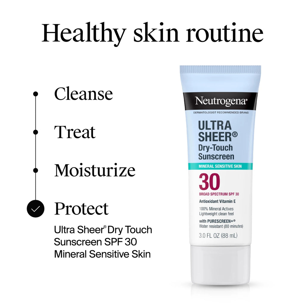 Neutrogena® Mineral Ultra Sheer Dry-Touch SPF 30 Sunscreen Lotion product image 8