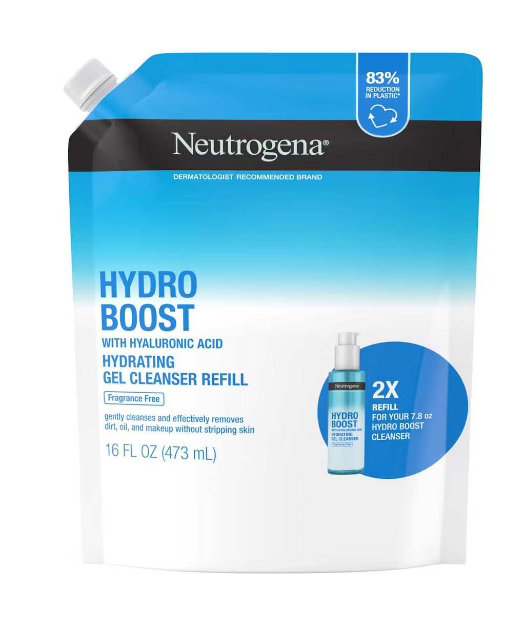 Neutrogena Hydro Boost Cleansing Gel, Fragrance Free, Refill Pouch product image 1