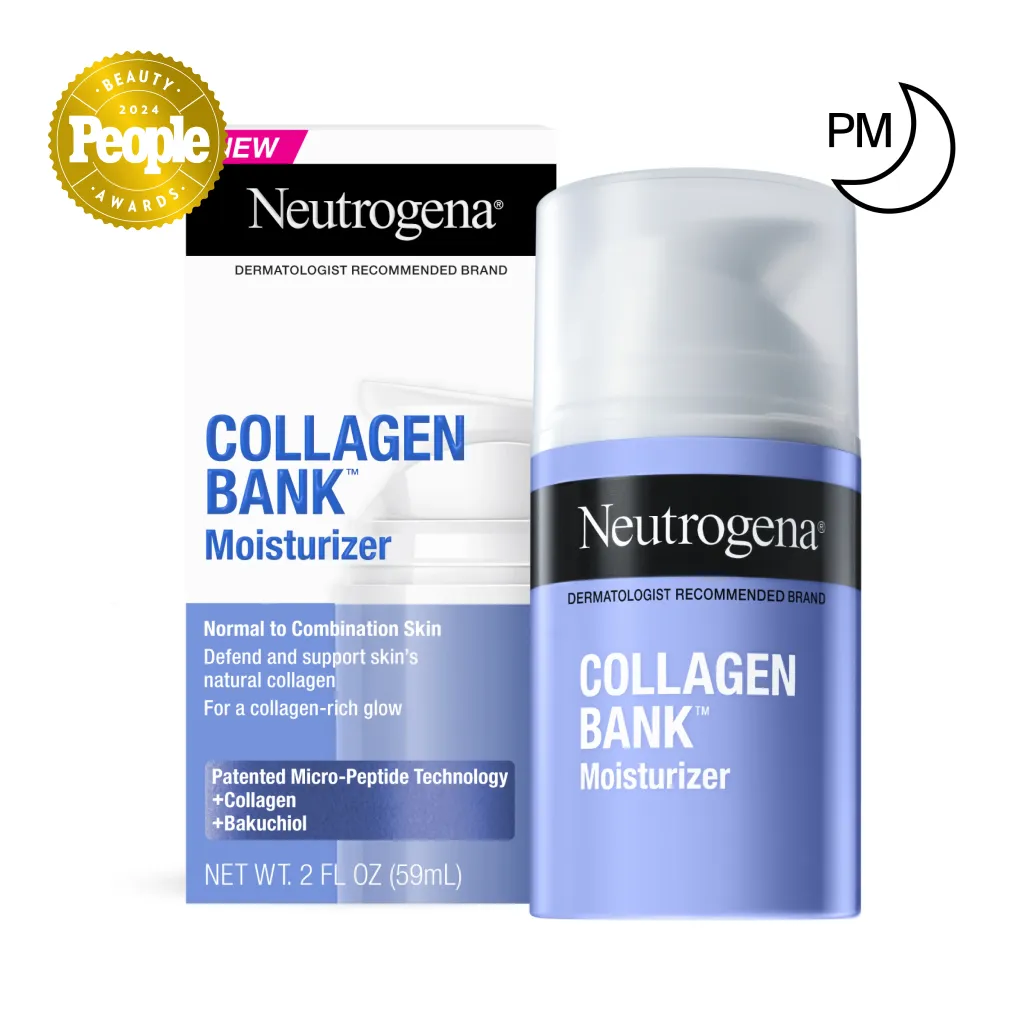 Neutrogena® Collagen Bank Night Moisturizer, Normal to Combination Skin 2. Fl. Oz product image 14