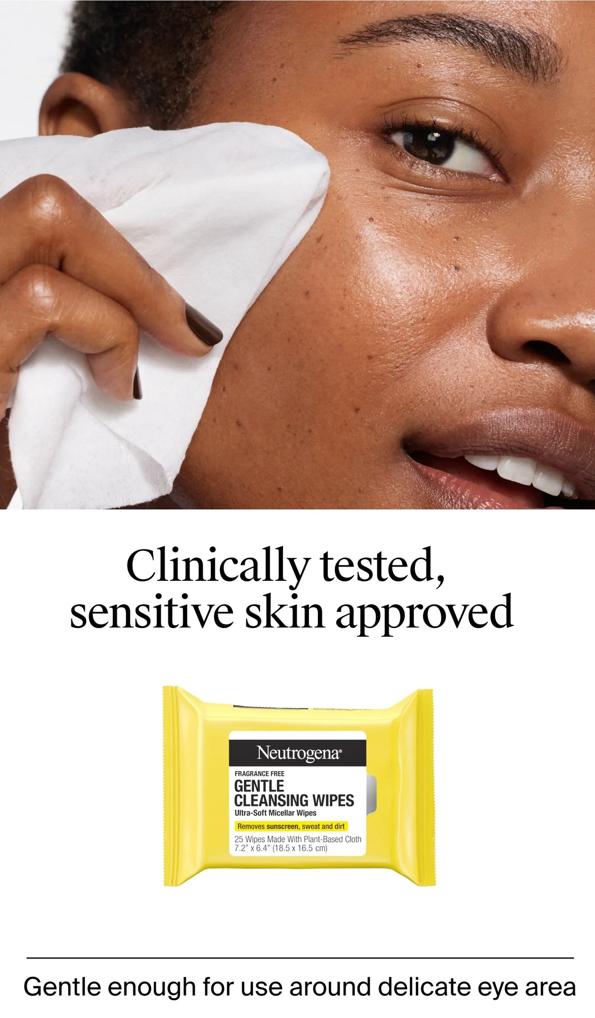 Neutrogena Gentle Cleansing Wipes, Ultra-Soft Micellar Wipes, Fragrance Free product image 13