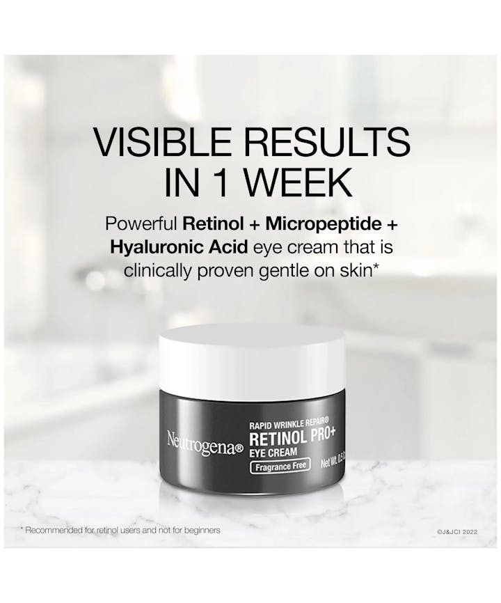 Neutrogena Rapid Wrinkle Repair Retinol Pro+ Eye Cream, Fragrance Free product image 6