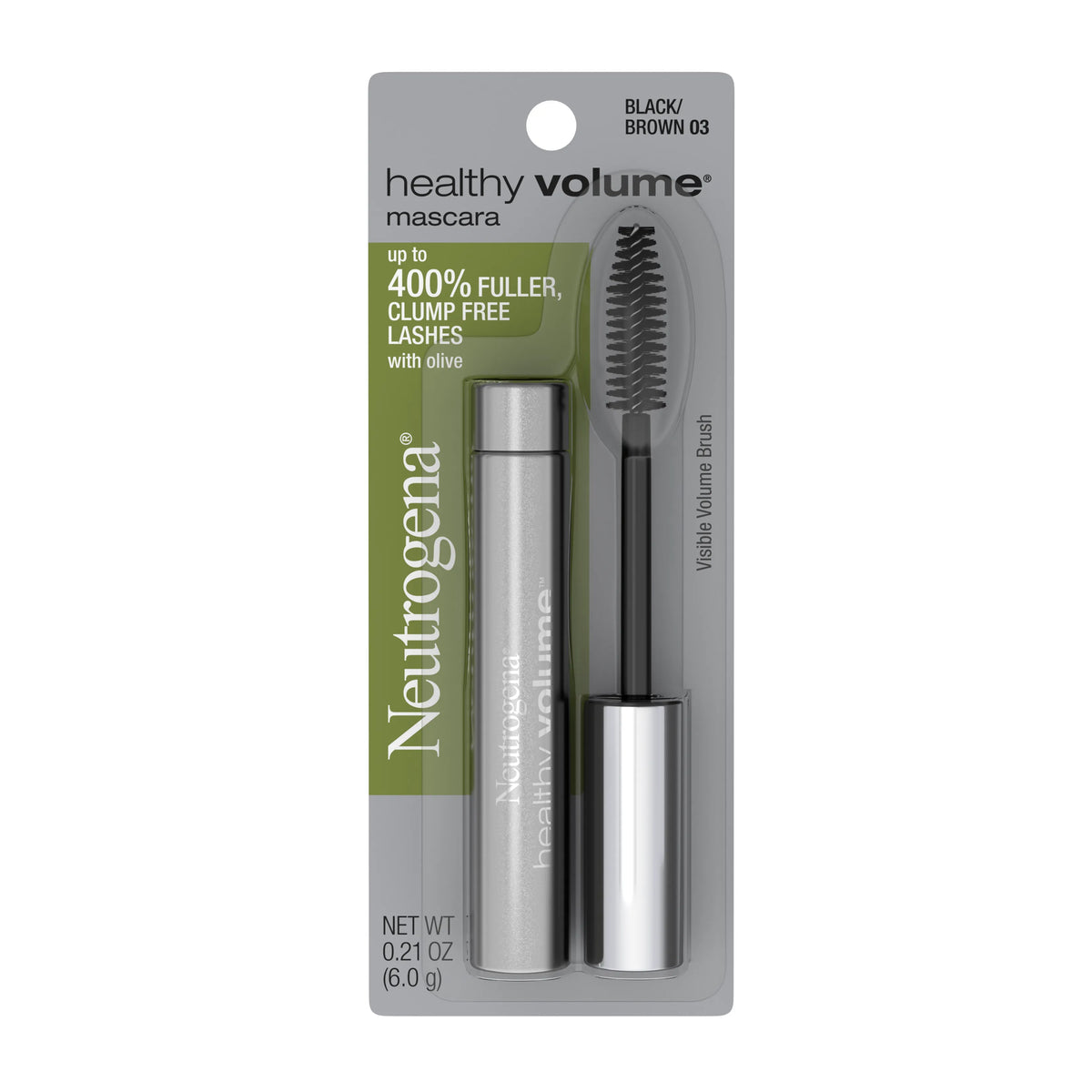 Neutrogena® Healthy Volume® Mascara, Black/Brown 03, . product image 1