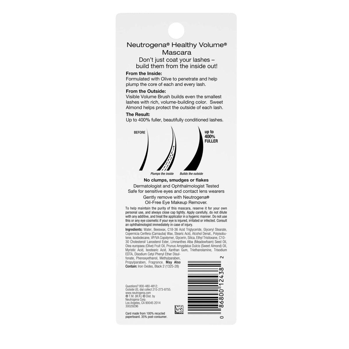 Neutrogena® Healthy Volume® Mascara, Black/Brown 03, . product image 4