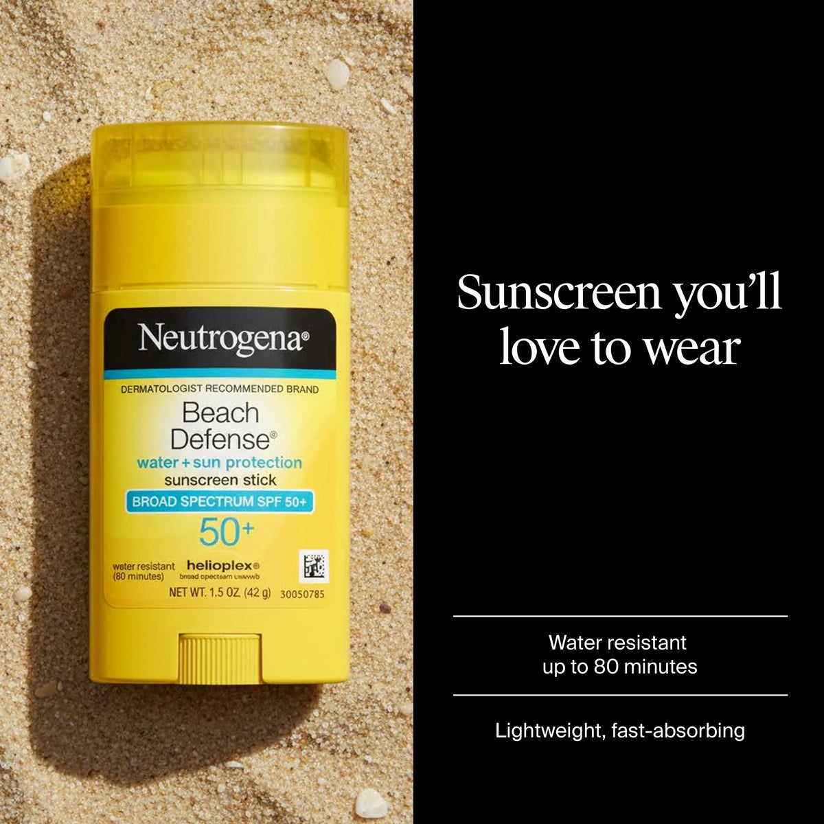 Neutrogena® Beach Defense Sunscreen Stick Broad Spectrum SPF 50+ product image 2