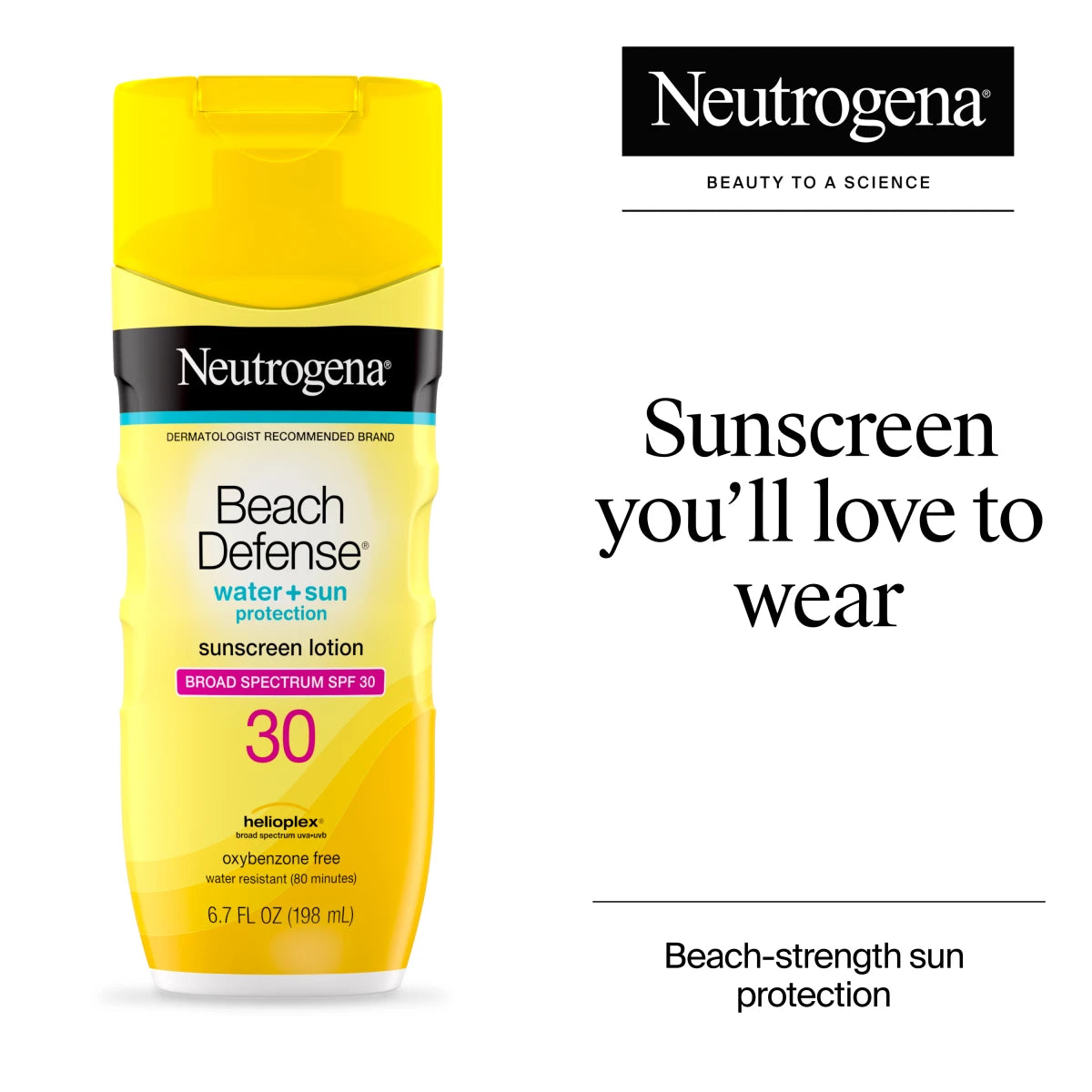 Neutrogena® Beach Defense Sunscreen Lotion Broad Spectrum SPF 30 product image 2