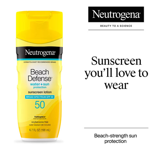 Beach Defense® Water + Sun Protection Sunscreen Lotion Broad Spectrum SPF 50 product image 2