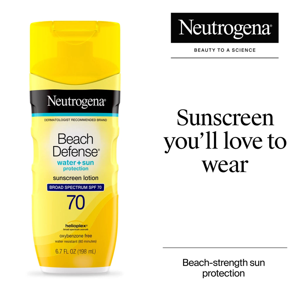 Neutrogena® Beach Defense Sunscreen Lotion Broad Spectrum SPF 70 product image 2