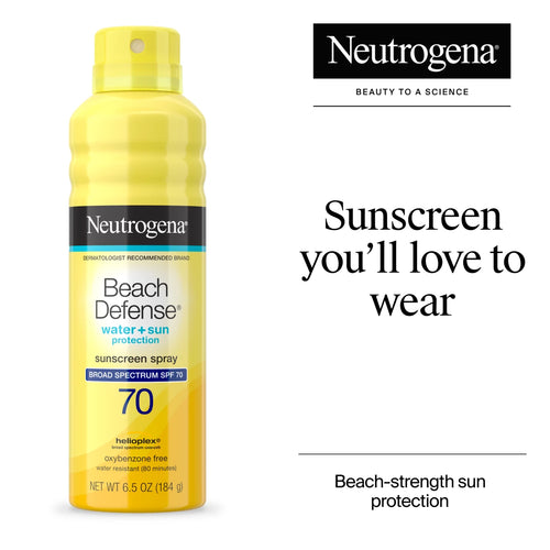 Beach Defense® Water + Sun Protection Sunscreen Spray Broad Spectrum SPF 70 product image 2