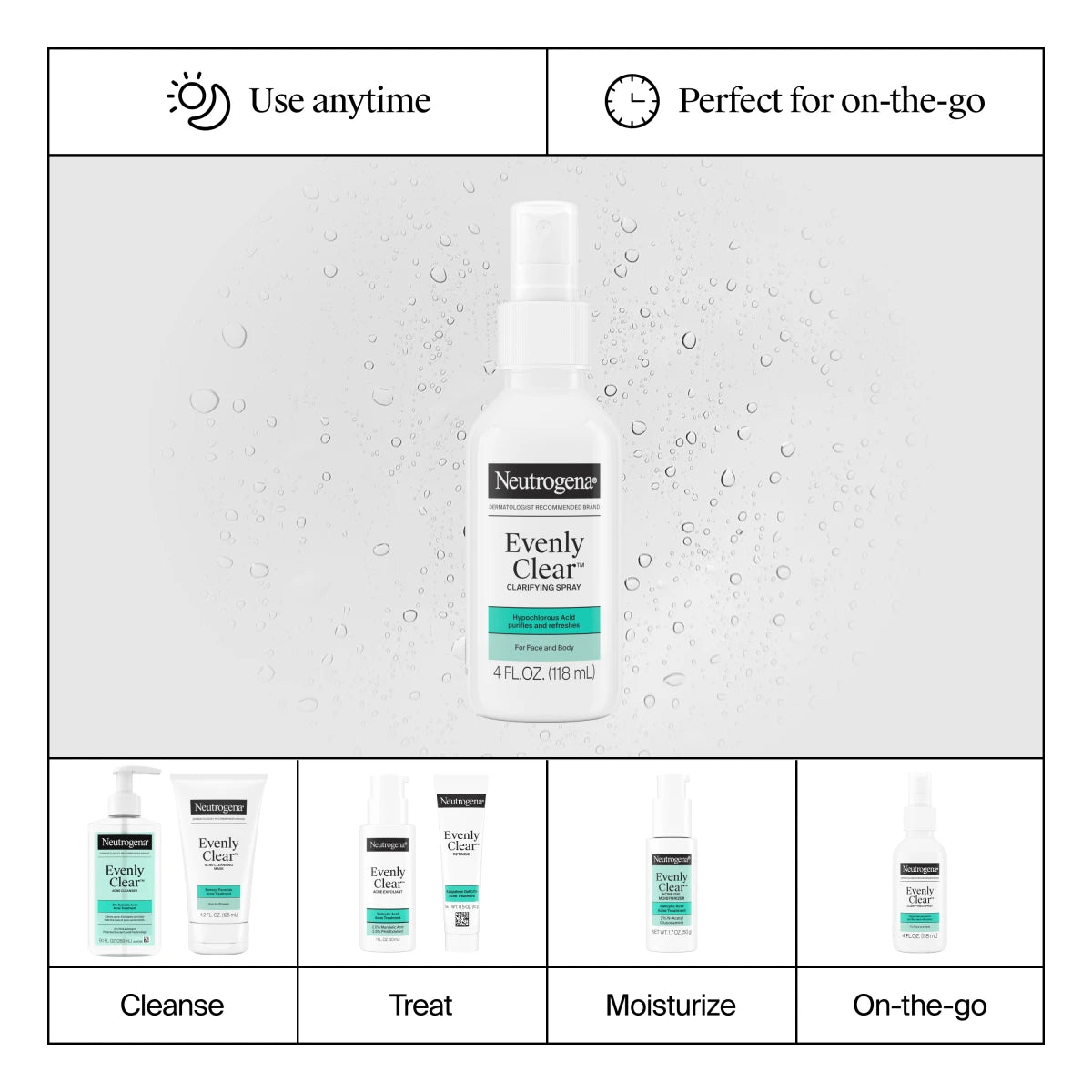 Neutrogena® Evenly Clear Clarifying Spray product image 6