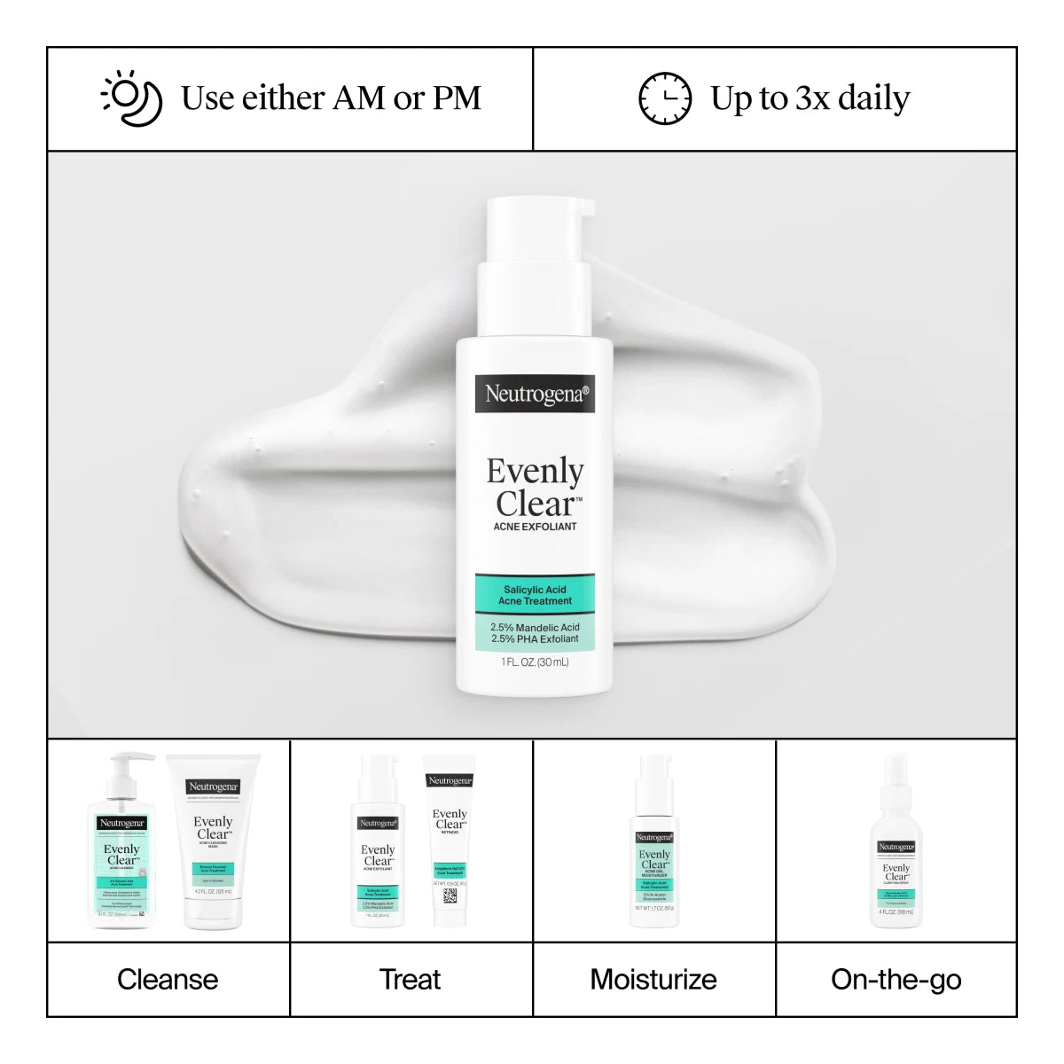 Neutrogena® Evenly Clear™ Acne Exfoliant product image 7