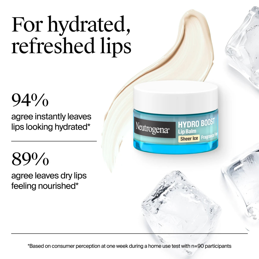 Neutrogena® Hydro Boost Hyaluronic Acid Lip Balm, Sheer Ice, Fragrance Free product image 4