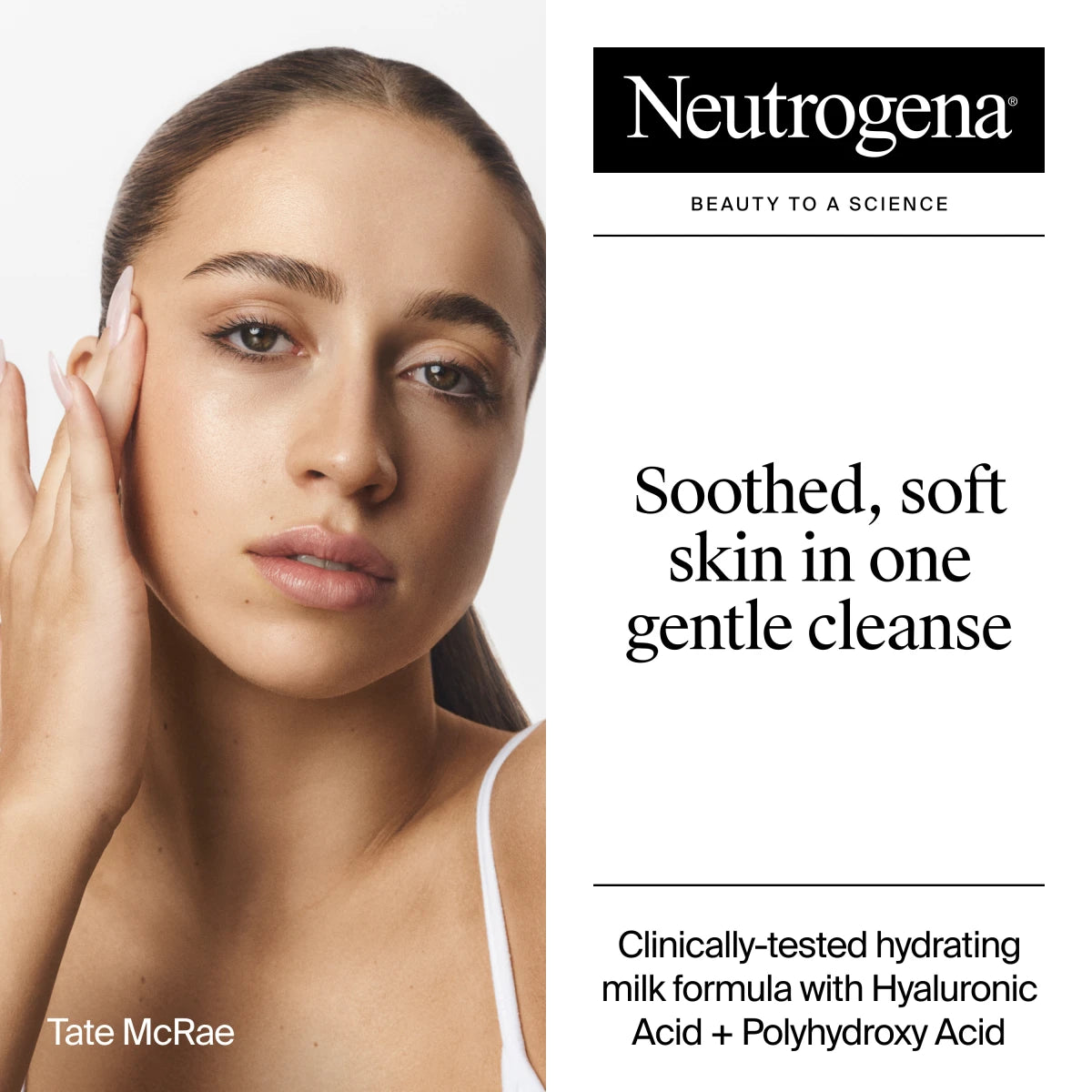 Neutrogena® Hydro Boost Soothing Milk Cleanser Fragrance Free product image 3