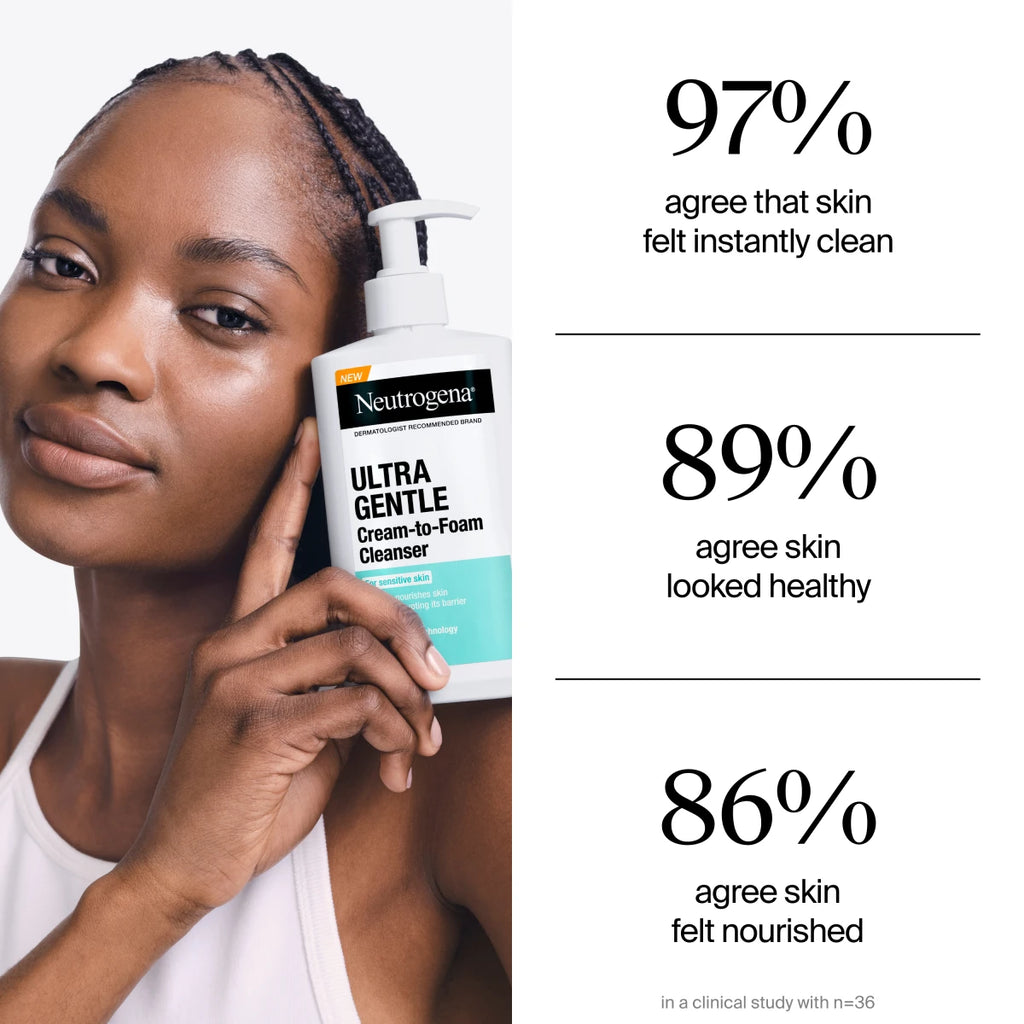 Neutrogena® Ultra Gentle Cream to Foam Cleanser product image 6