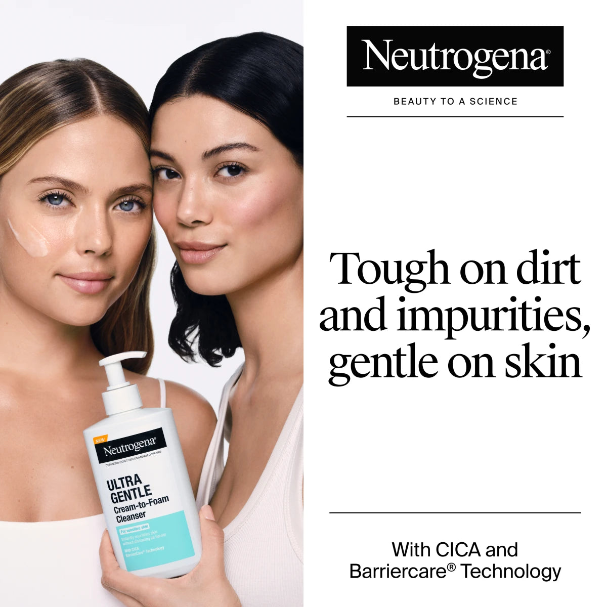 Neutrogena® Ultra Gentle Cream to Foam Cleanser product image 2