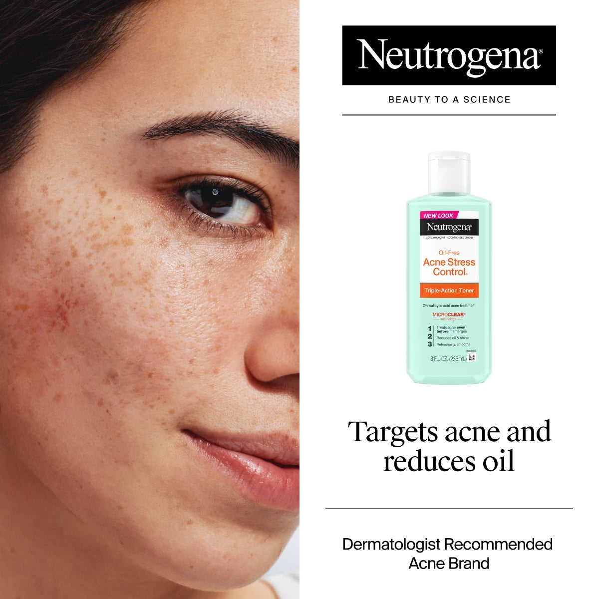Neutrogena® Oil-Free Acne-Fighting Stress Control Triple-Action Toner product image 3