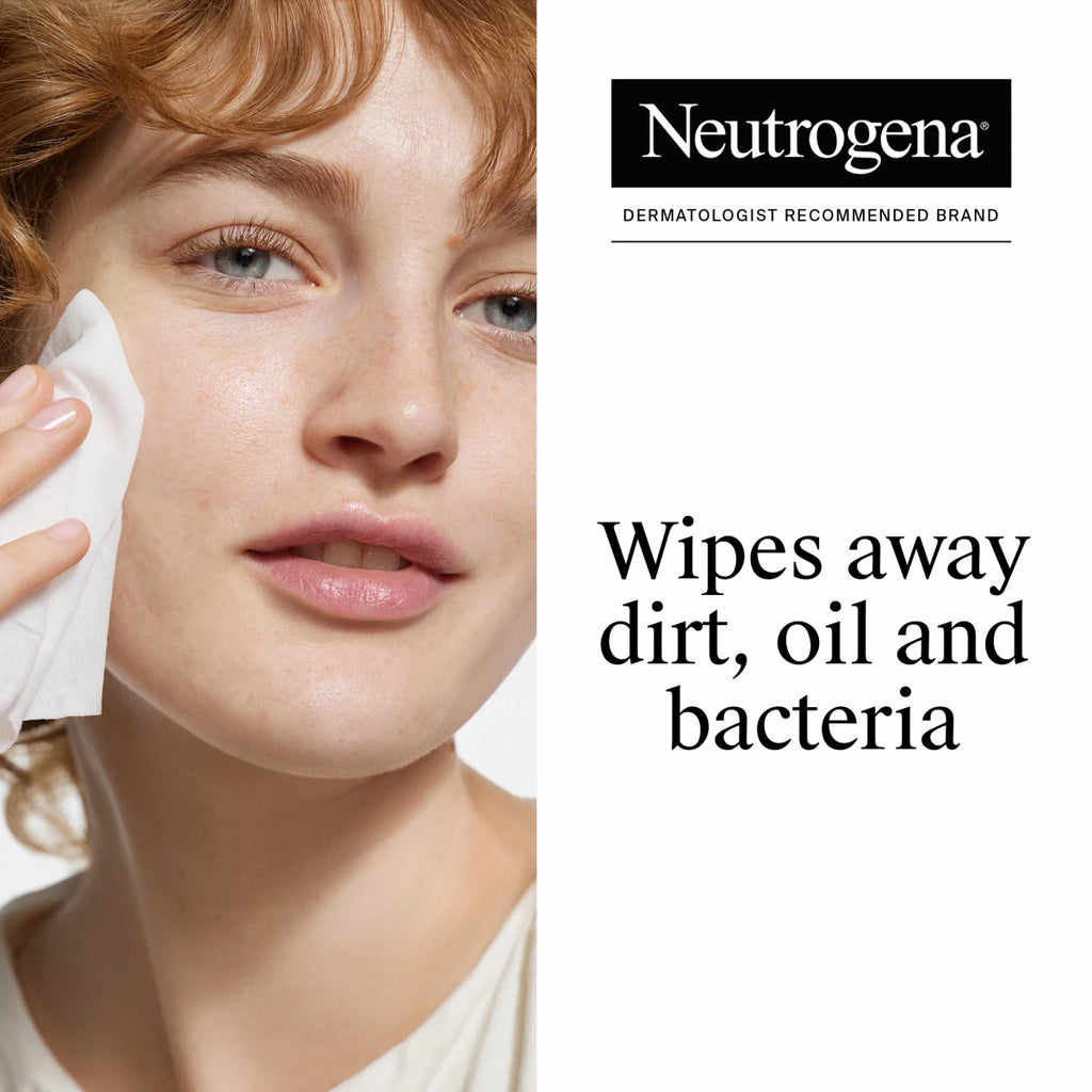 Neutrogena® Oil-Free Cleansing Wipes Pink Grapefruit product image 3