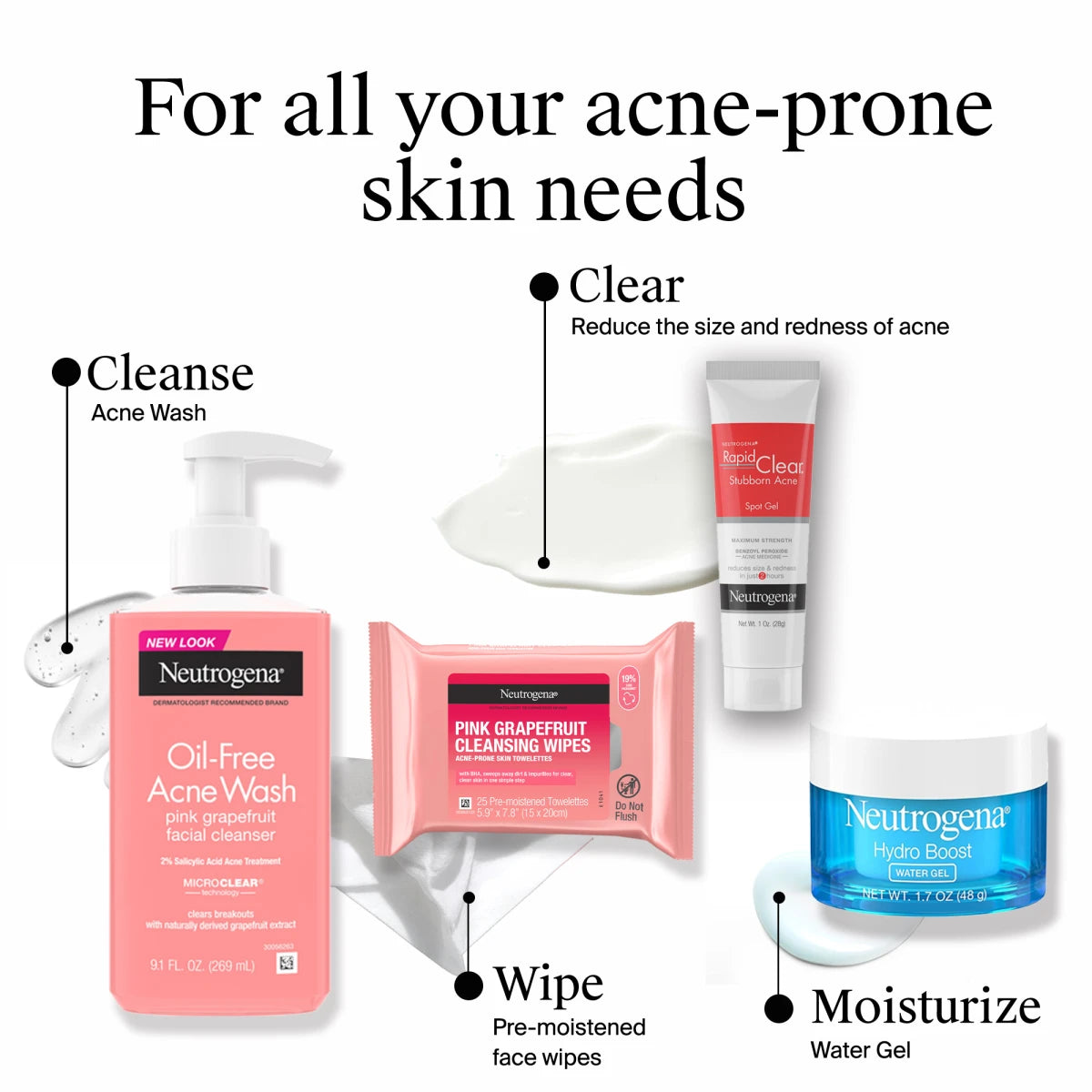 Neutrogena® Oil-Free Cleansing Wipes Pink Grapefruit product image 8