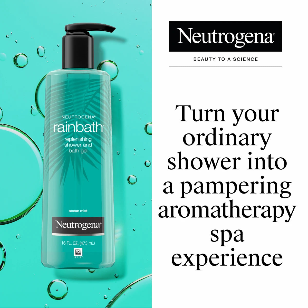 Neutrogena® Rainbath Replenishing Shower and Bath Gel Ocean Mist product image 2