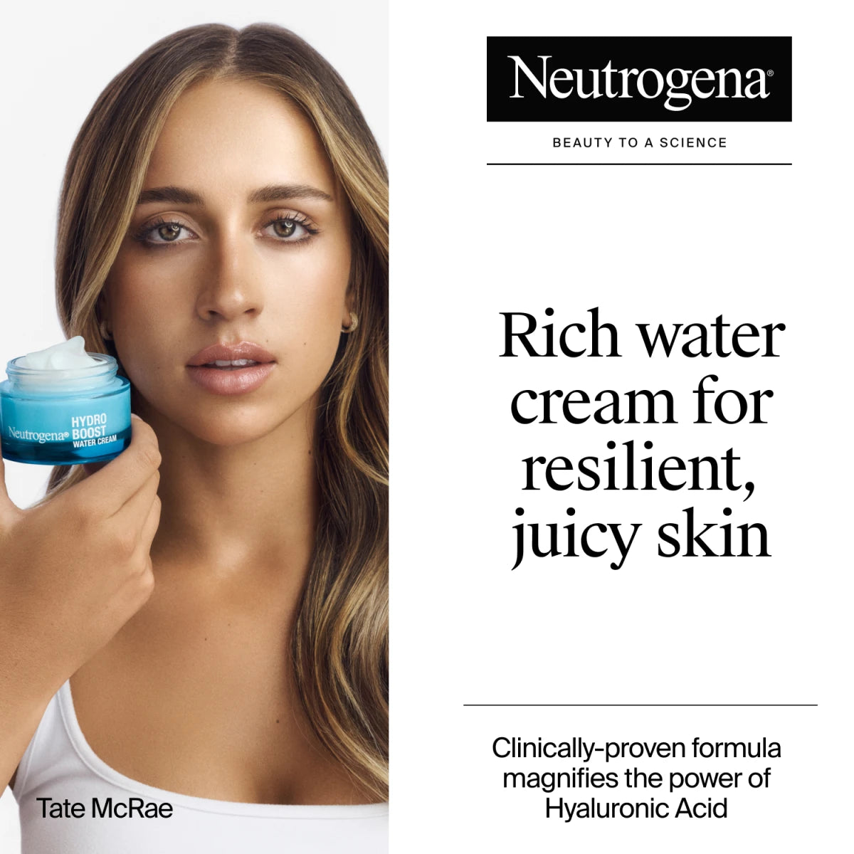 Neutrogena® Hydro Boost Hyaluronic Acid Water Cream Fragrance Free Facial Moisturizer product image 2