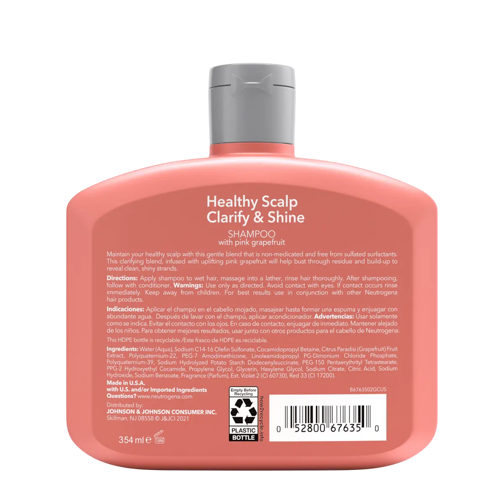 Neutrogena® Healthy Scalp Clarify & Shine Shampoo with Pink Grapefruit product image 6