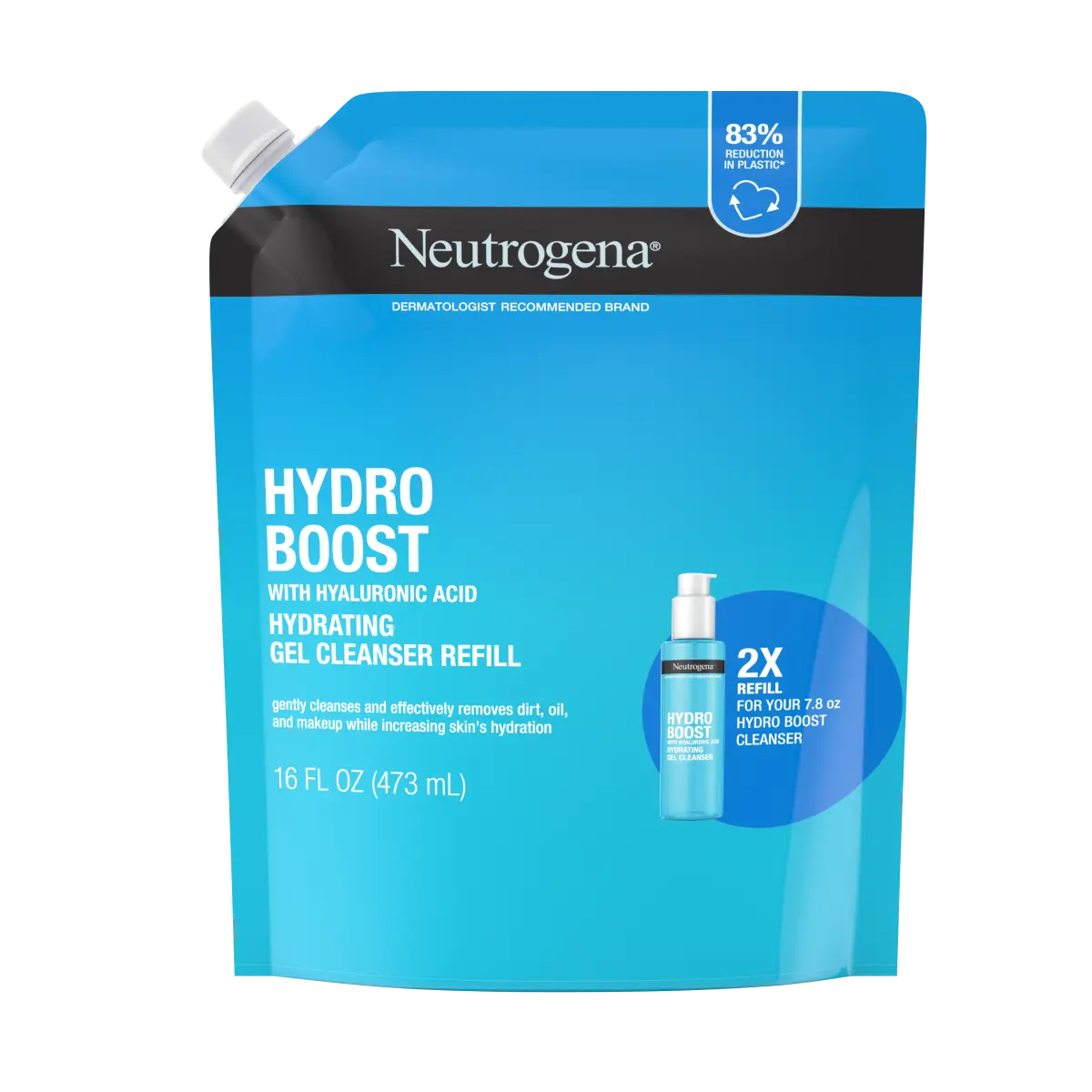 Neutrogena® Hydro Boost Cleansing Gel, Refill Pouch product image 1