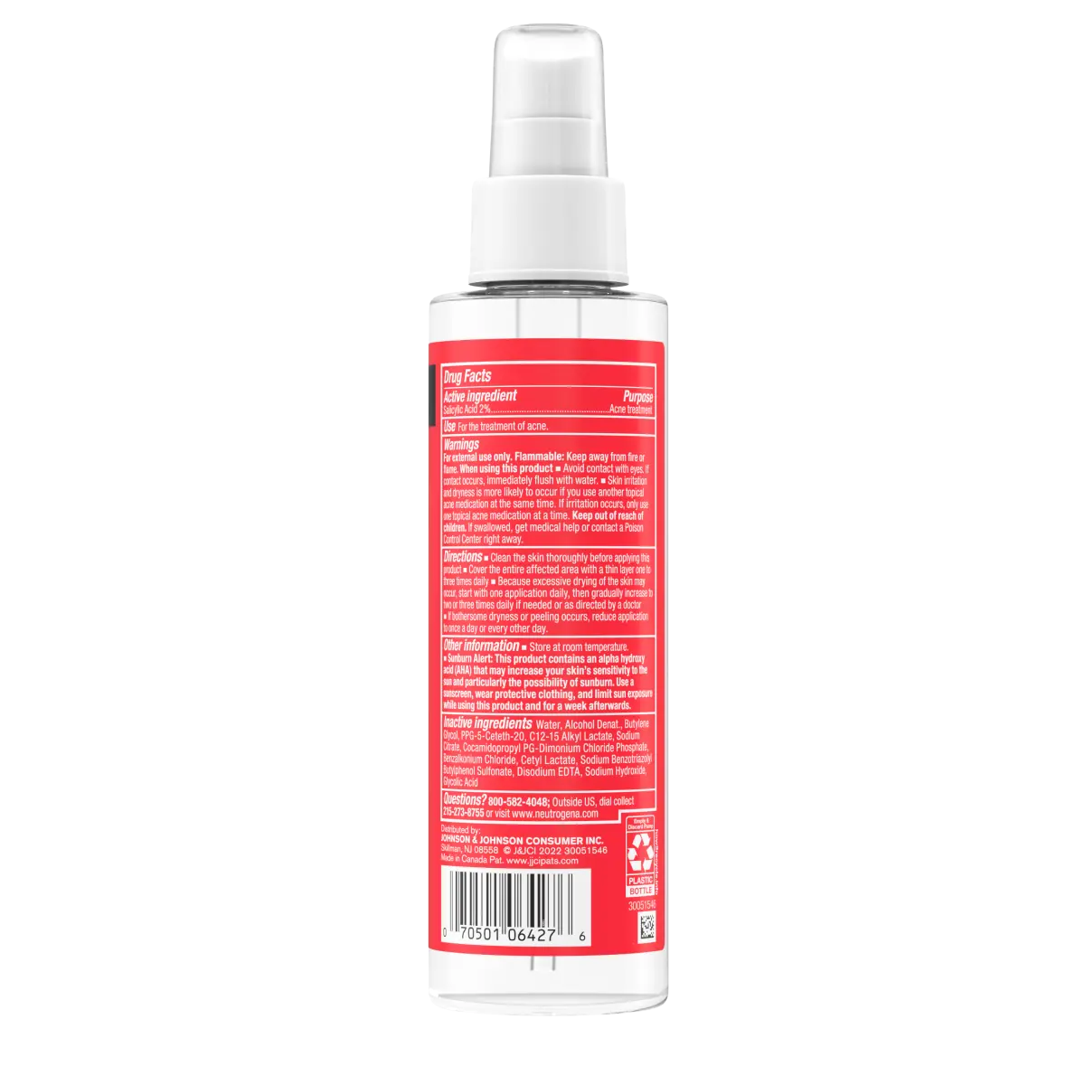 Neutrogena® Stubborn Body Acne Treatment Spray, Fragrance Free product image 4