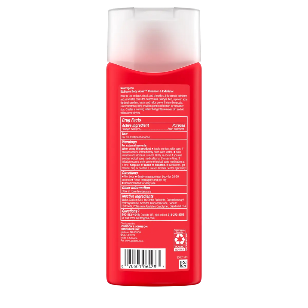 Neutrogena® Stubborn Body Acne Cleanser & Exfoliator product image 9