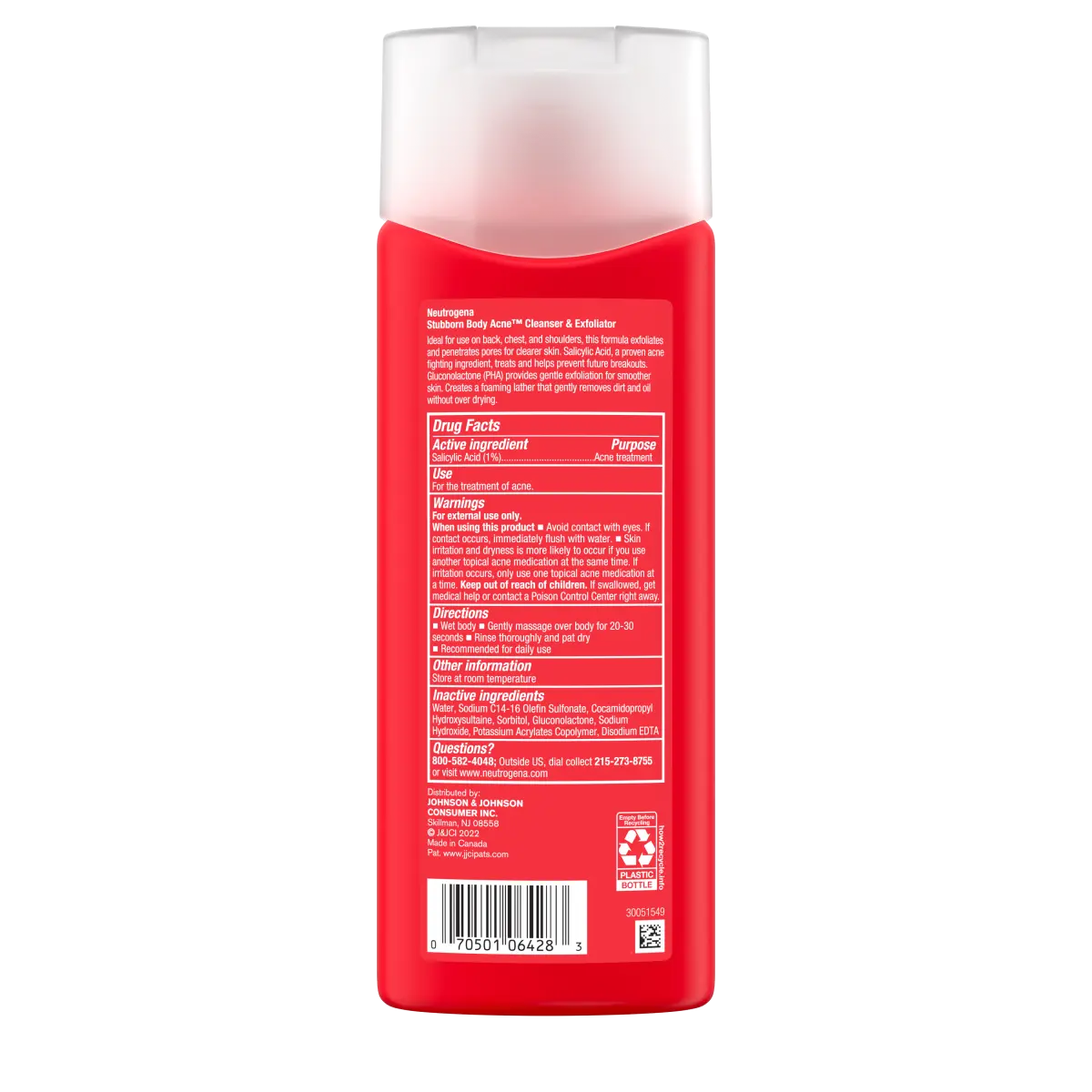 Neutrogena® Stubborn Body Acne Cleanser & Exfoliator product image 9