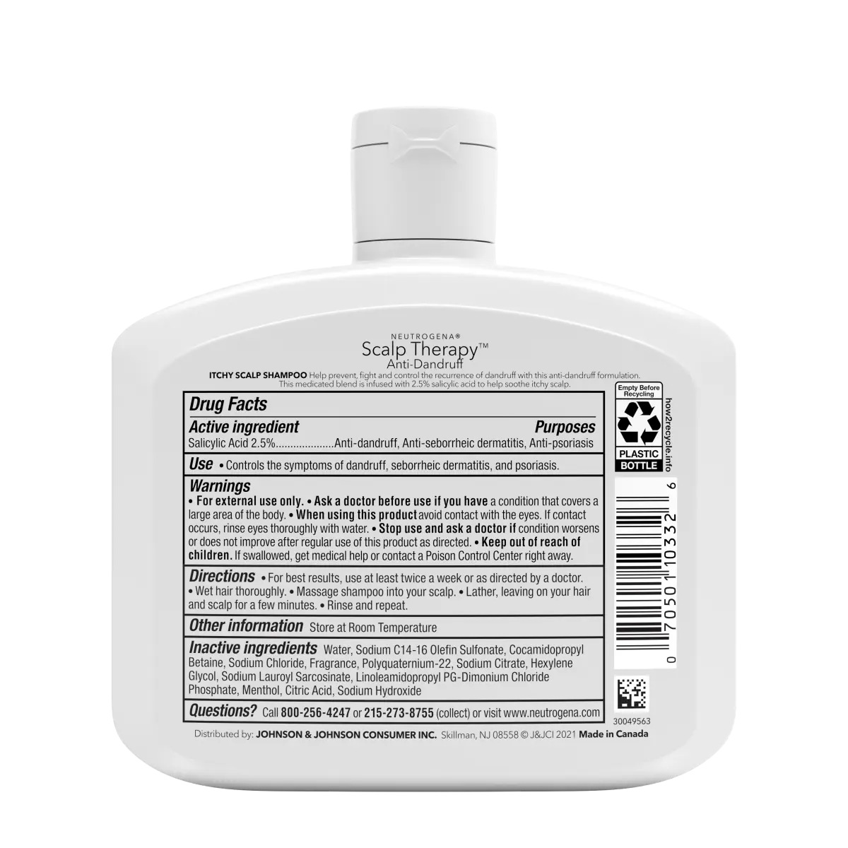 Neutrogena® Scalp Therapy Anti-Dandruff Medicated Itchy Scalp Shampoo product image 8