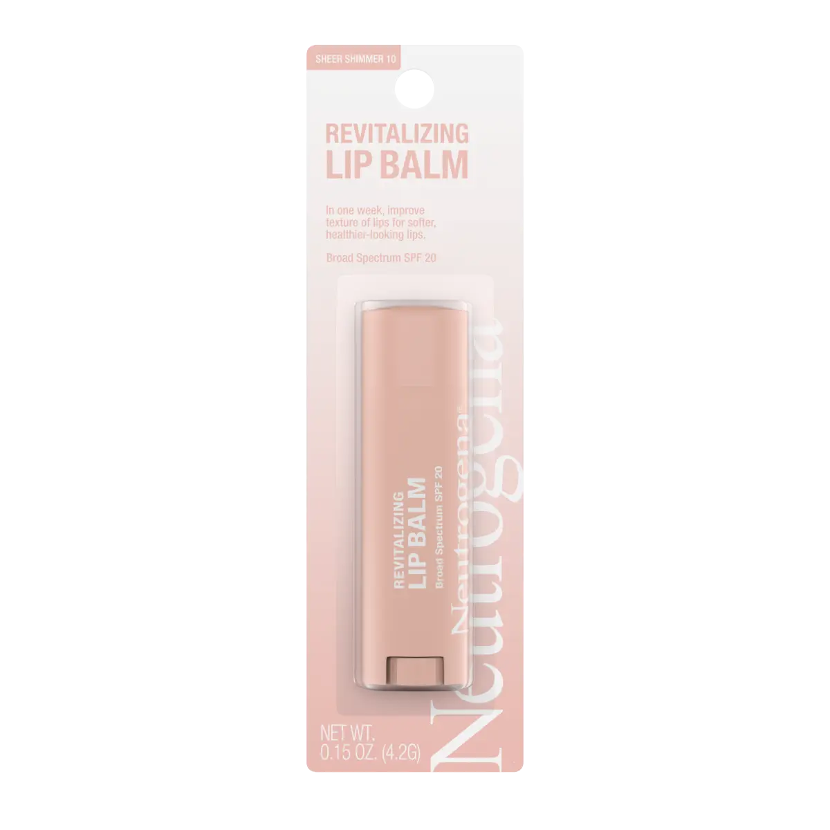 Neutrogena Revitalizing Lip Balm SPF 20, Sheer Shimmer 10, . product image 1
