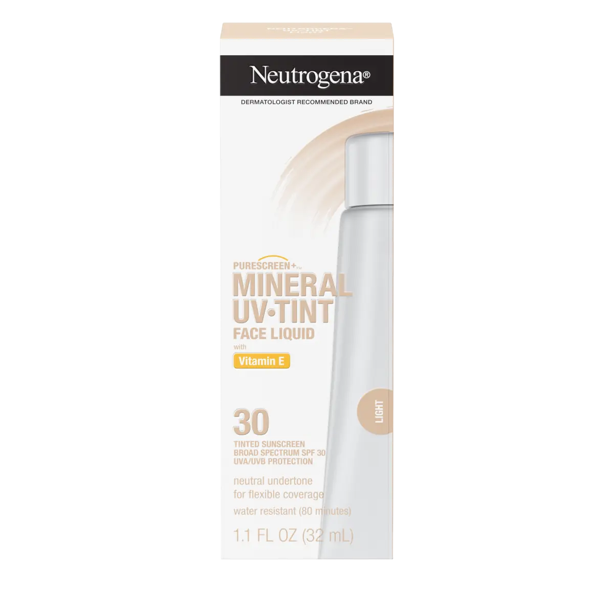Neutrogena® Purescreen+™ Mineral UV Tint Face Liquid Sunscreen - Light product image 1