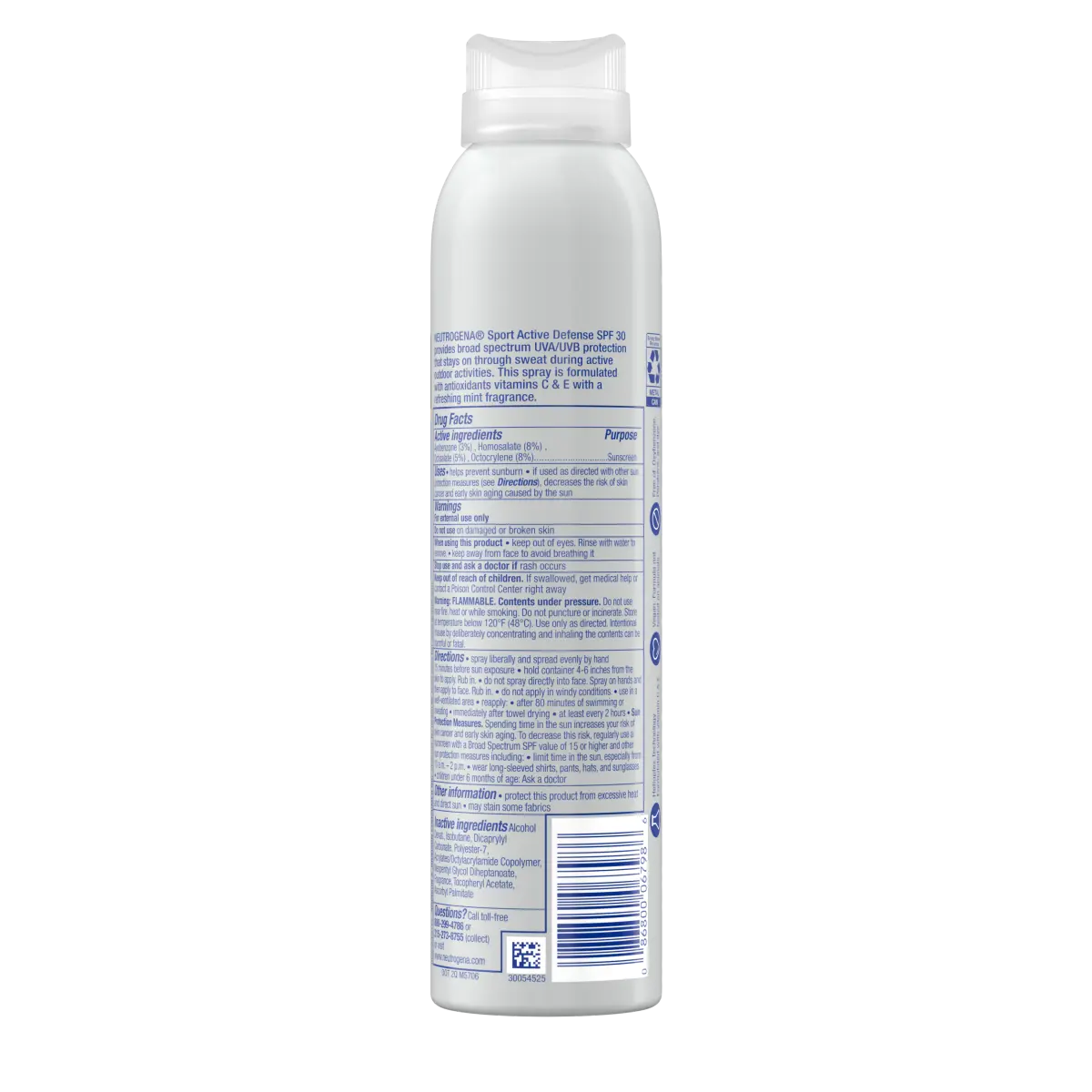 Neutrogena® Sport Active Defense with Broad Spectrum SPF 30 Sunscreen Spray product image 7
