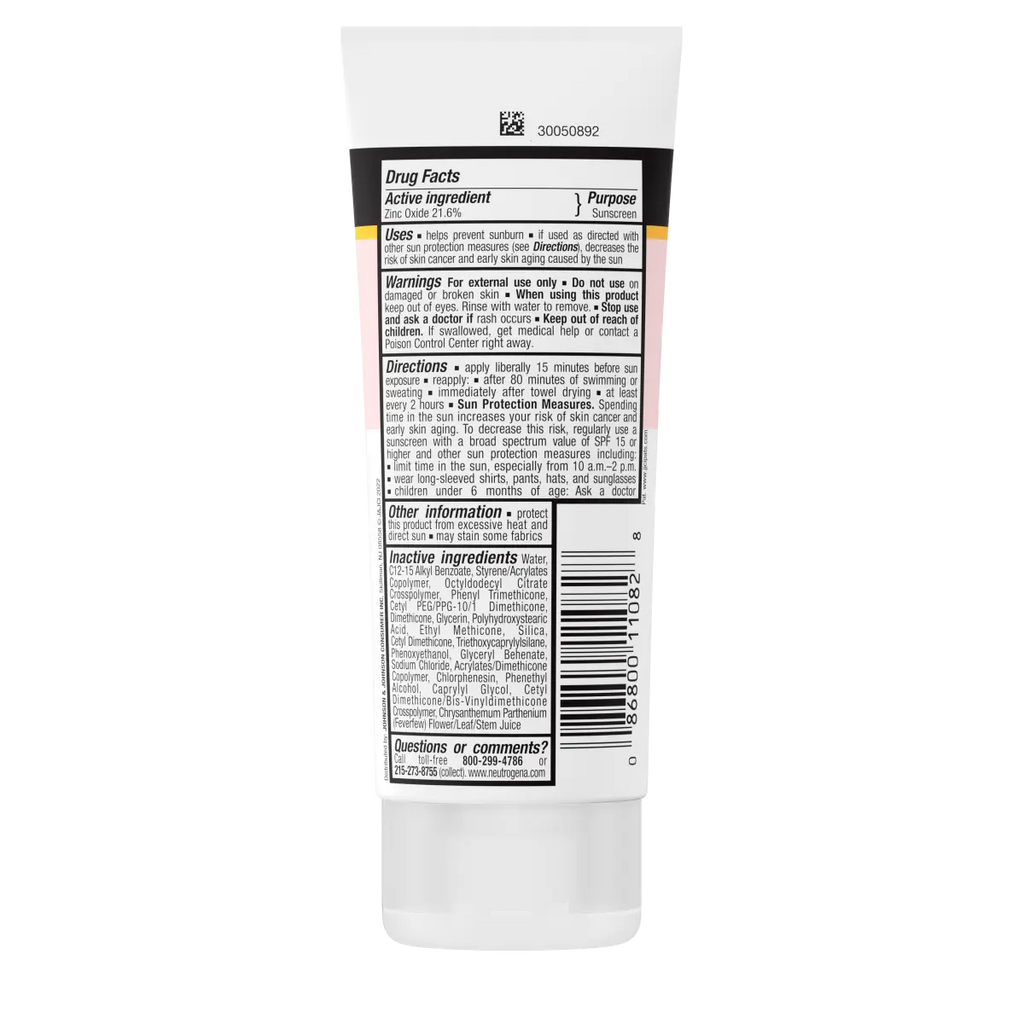 Neutrogena® Pure and Free Baby Mineral Sunscreen Broad Spectrum SPF 50 product image 7