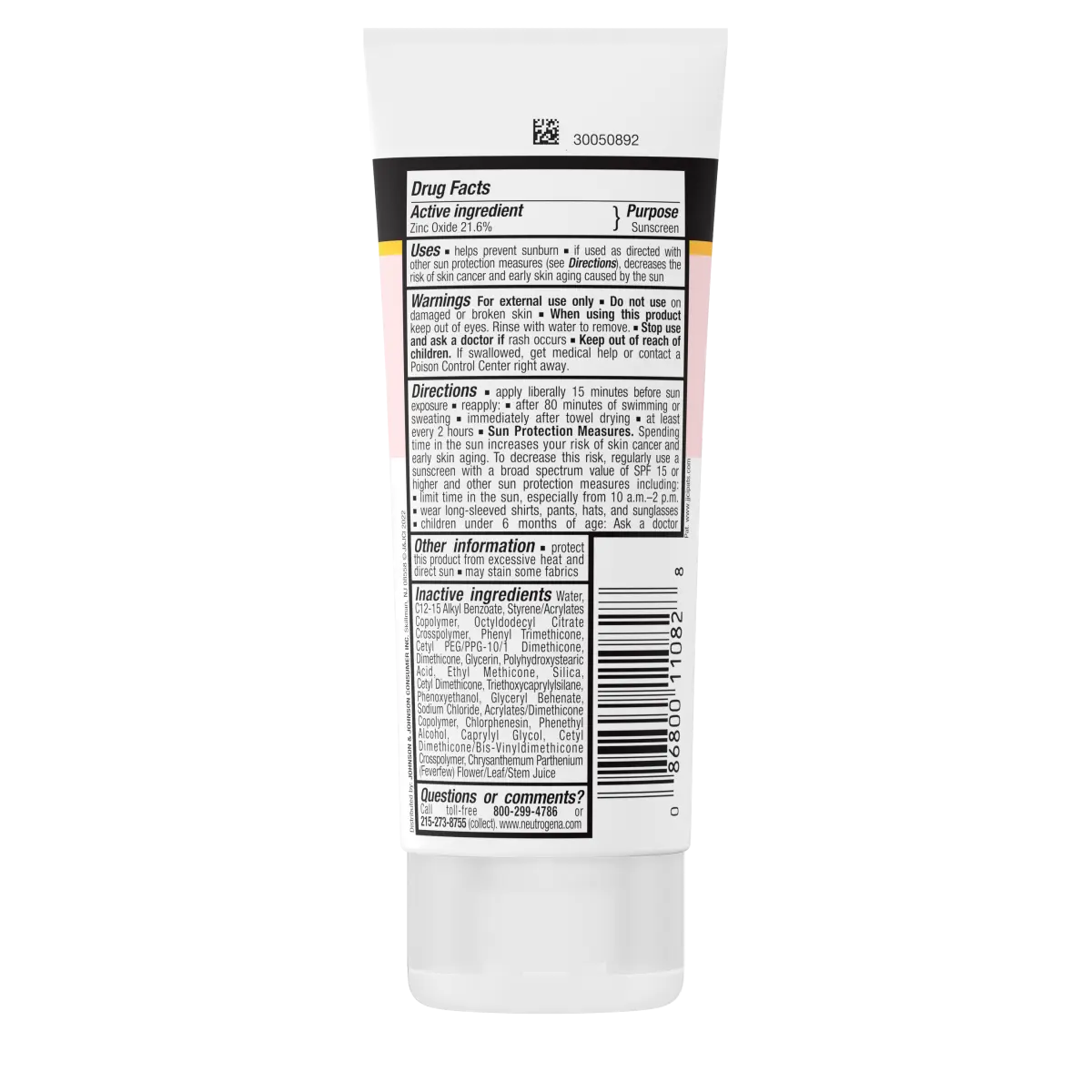 Neutrogena® Pure and Free Baby Mineral Sunscreen Broad Spectrum SPF 50 product image 7