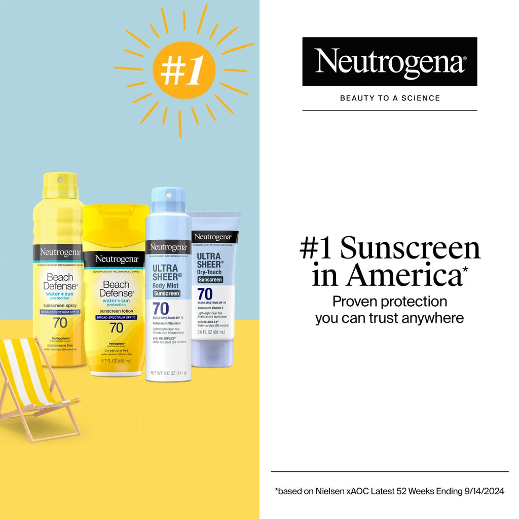 Beach Defense® Water + Sun Protection Sunscreen Spray Broad Spectrum SPF 70 product image 6