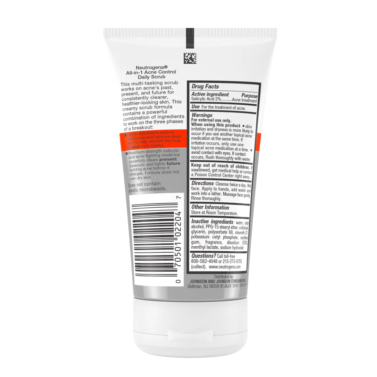 Neutrogena® All-in-1 Acne Control Daily Scrub product image 5