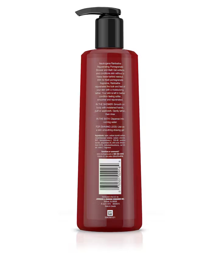 Neutrogena® RAINBATH Rejuvenating Shower And Bath Gel, Body Wash, Pomegranate product image 14