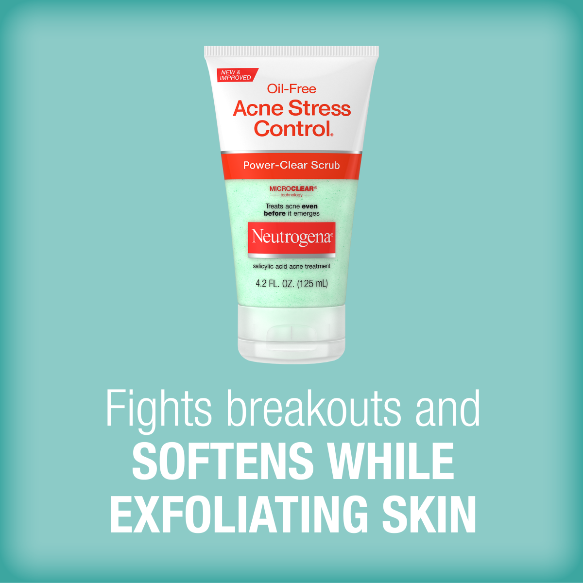 Neutrogena® Oil-Free Acne Stress Control Power-Clear Scrub product image 3