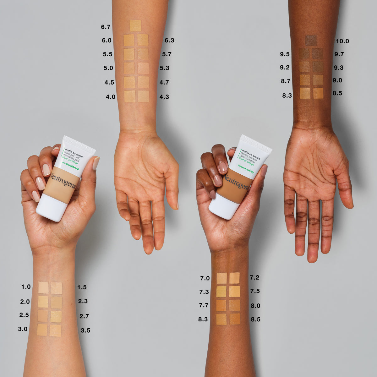 Neutrogena® Clear Coverage Flawless Matte CC Cream, Shell 1.0 product image 2